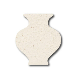 White Earthenware Grogged
